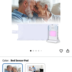 Bed Sensor Pad & Pager Bed Alarm for Elderly Dementia Patients – Fall Prevention Sensor with Pressure Motion Detection, Dementia Patients Caregiver Fa