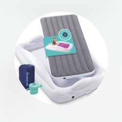 Hiccapop inflatable mattress for toddler
