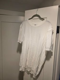 L White Coofandy Shirt