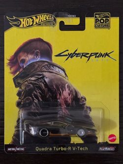 Hot Wheels Premium Pop Culture Cyberpunk 2077 Quadra Turbo-R V-Tech