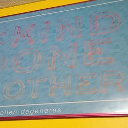 Be Kind To One Another Framed Poster