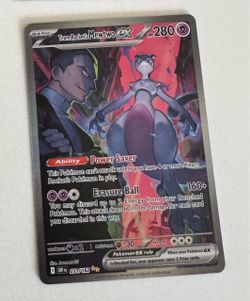 Pokemon Team Rocket's Mewtwo ex 231/182 Destined Rivals SIR