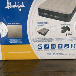 SlumberJack Grand Mesa~15 in Premium Air Mattress~Queen~Internal Pump~New In Box 
