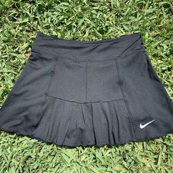 Nike Pleated Tennis Skirt Skort Black Size Small
