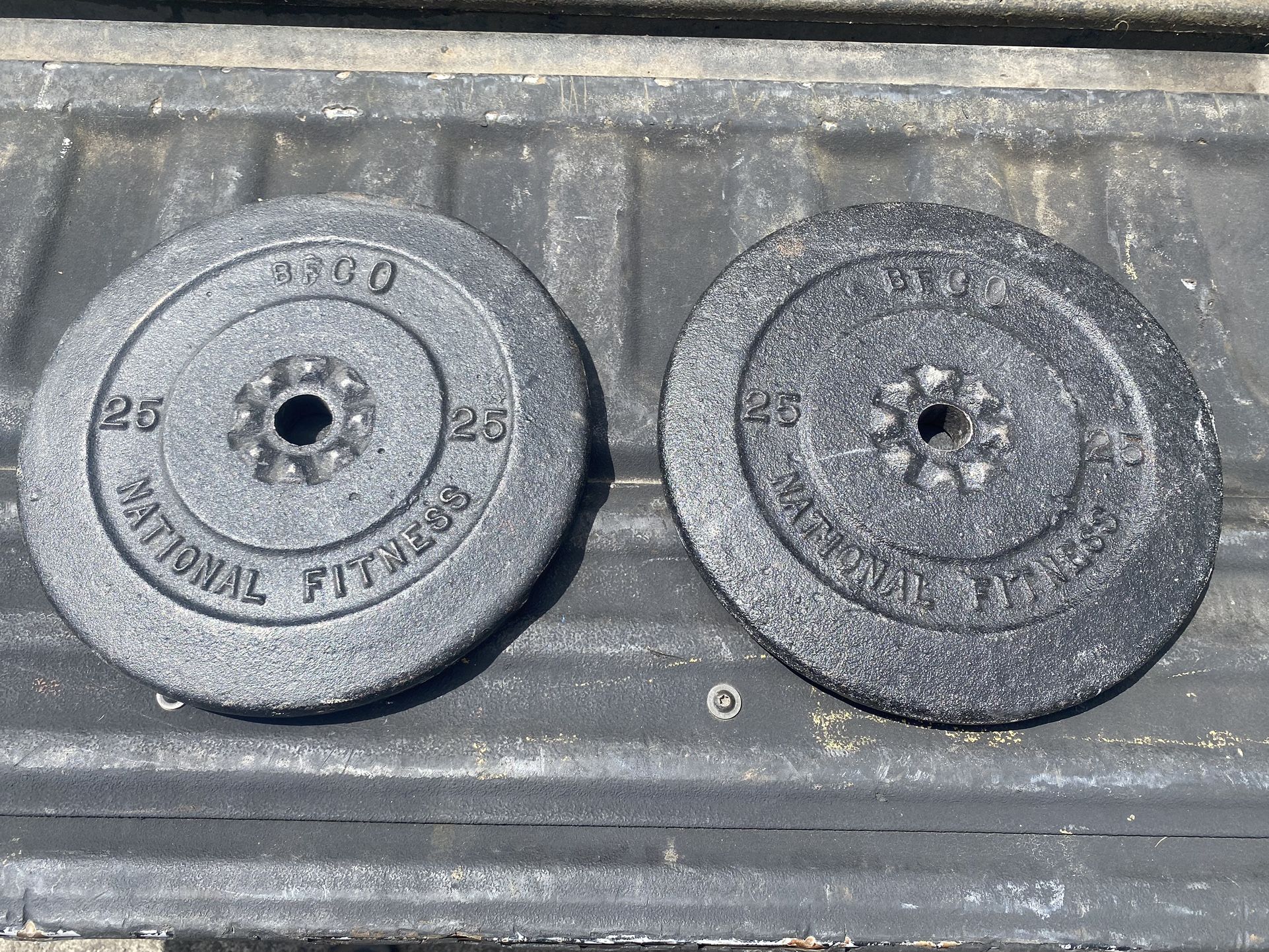 BFCO 25 Lb Barbell Plates 1” Hole