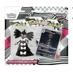 White Flare 3 Pack Sticker Collection Pokemon Cards