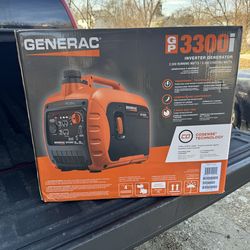 Generac 3300 / 2500-Watt Gas Powered Recoil Start Inverter Generator with COSense - GP3300i
