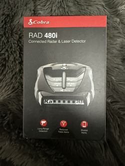 Cobra - RAD 480i Radar and Laser Detector, works with Apple CarPlay/Android Auto - Black