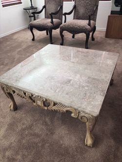 Marble coffee table