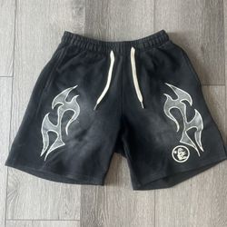 Hellstar Black Flame Shorts *Brand New*