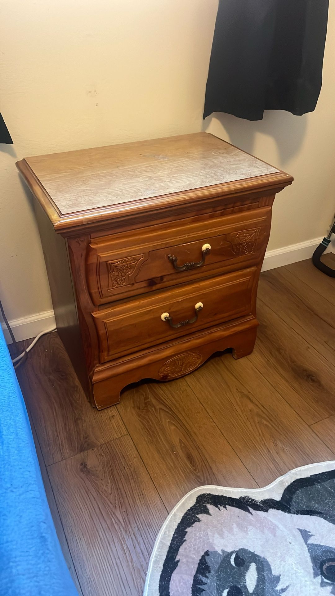 Wood Nightstand