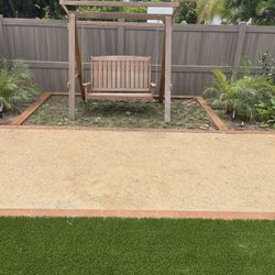 Outdoor Wooden Swing. 4’