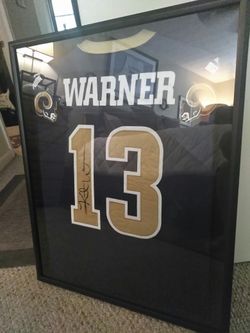 Kert Warner sighed framed authentic puma Jersey