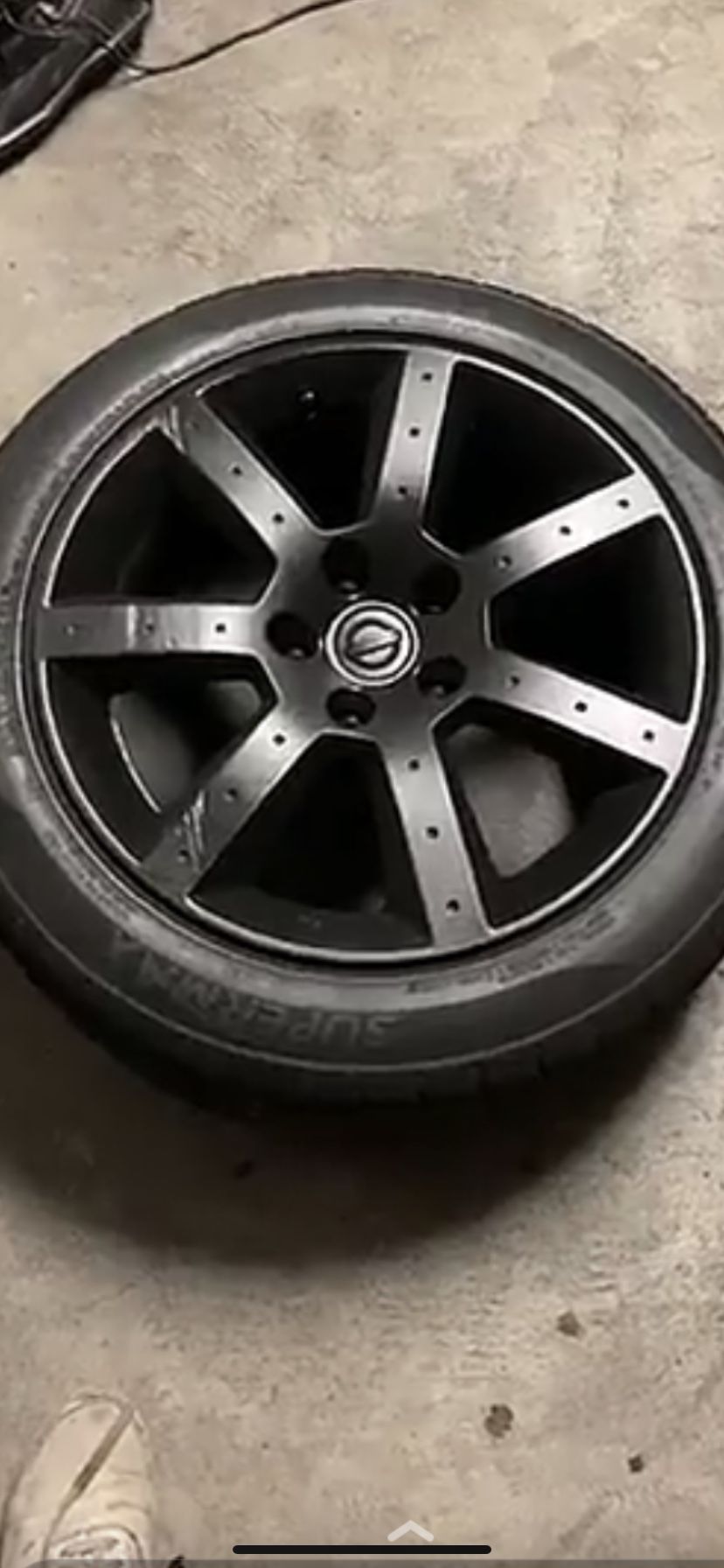 350Z Stock Rims Gloss Black Painted