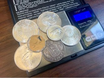 80% silver coin lot, 74.4 grams Asw, priced under melt.