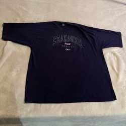 Seattle Seahawks Shirt Men 2XL Blue Reebok NFL Football Lightweight Casual Tee