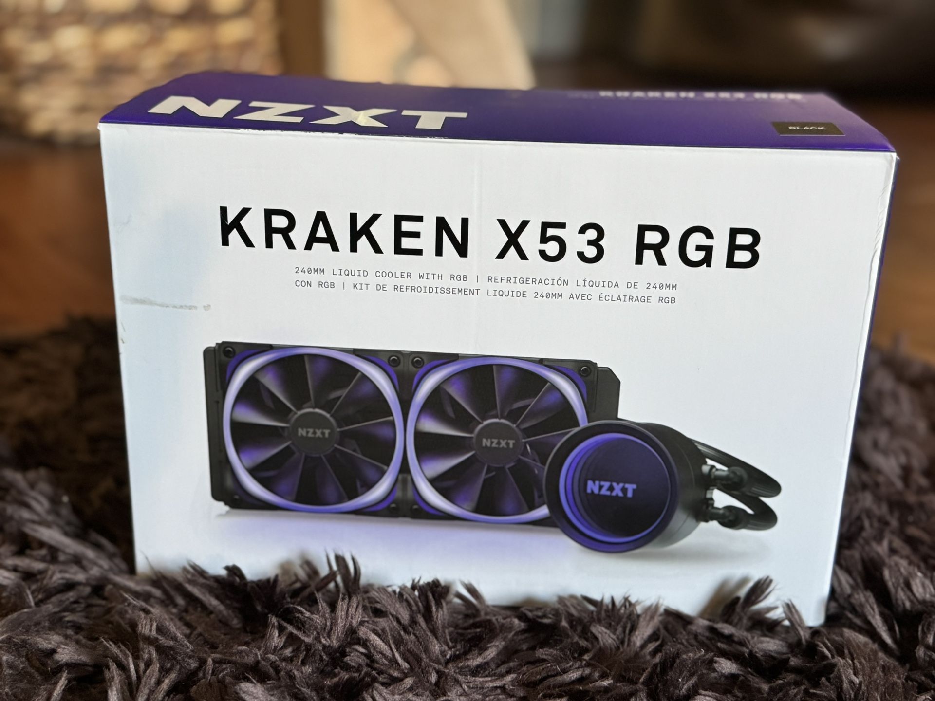 NZXT Kraken X53 240mm - RL-KRX53-01 - AIO RGB CPU Liquid Cooler