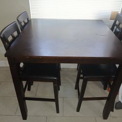 Brown Kitchen Table Set 