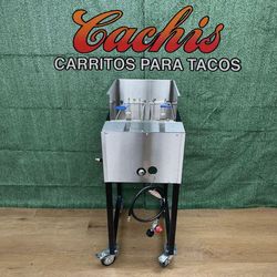 Freidora De 2 Canastas | Incluye 2 Canastas Y Manguera Con Regulador | 2 Basket Deep Fryer |