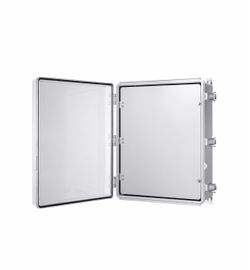 Gratury Junction Box, IP67 Waterproof Plastic Enclosure for Electrical Project, Hinged Transparent Cover, Includes Mounting Plate and Wall Bracket