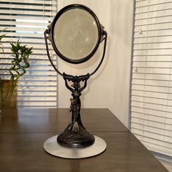 Antique Art Nouveau Figural Dresser Mirror 