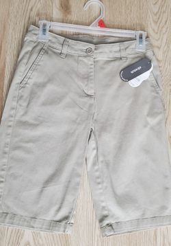 NEW Juniors Size 3 Khaki School Uniform Bermuda Shorts