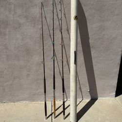 Three Offshore Saltwater Rods With Travel Tube