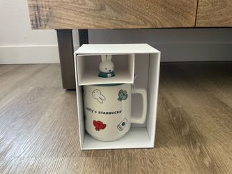 Starbucks x Miffy Ceramic Mug with Silicone Lid Topper 14oz