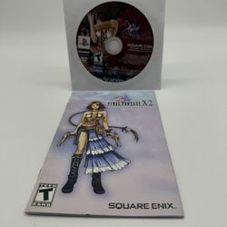 Final Fantasy X-2 (Sony PlayStation 2 PS2, 2003) Manual & Disc Only Tested