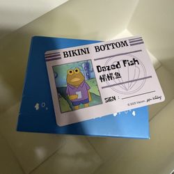 Pop Mart Bikini Bottom Buddies Whimsical Plush Dazed Fish Plush Pendant