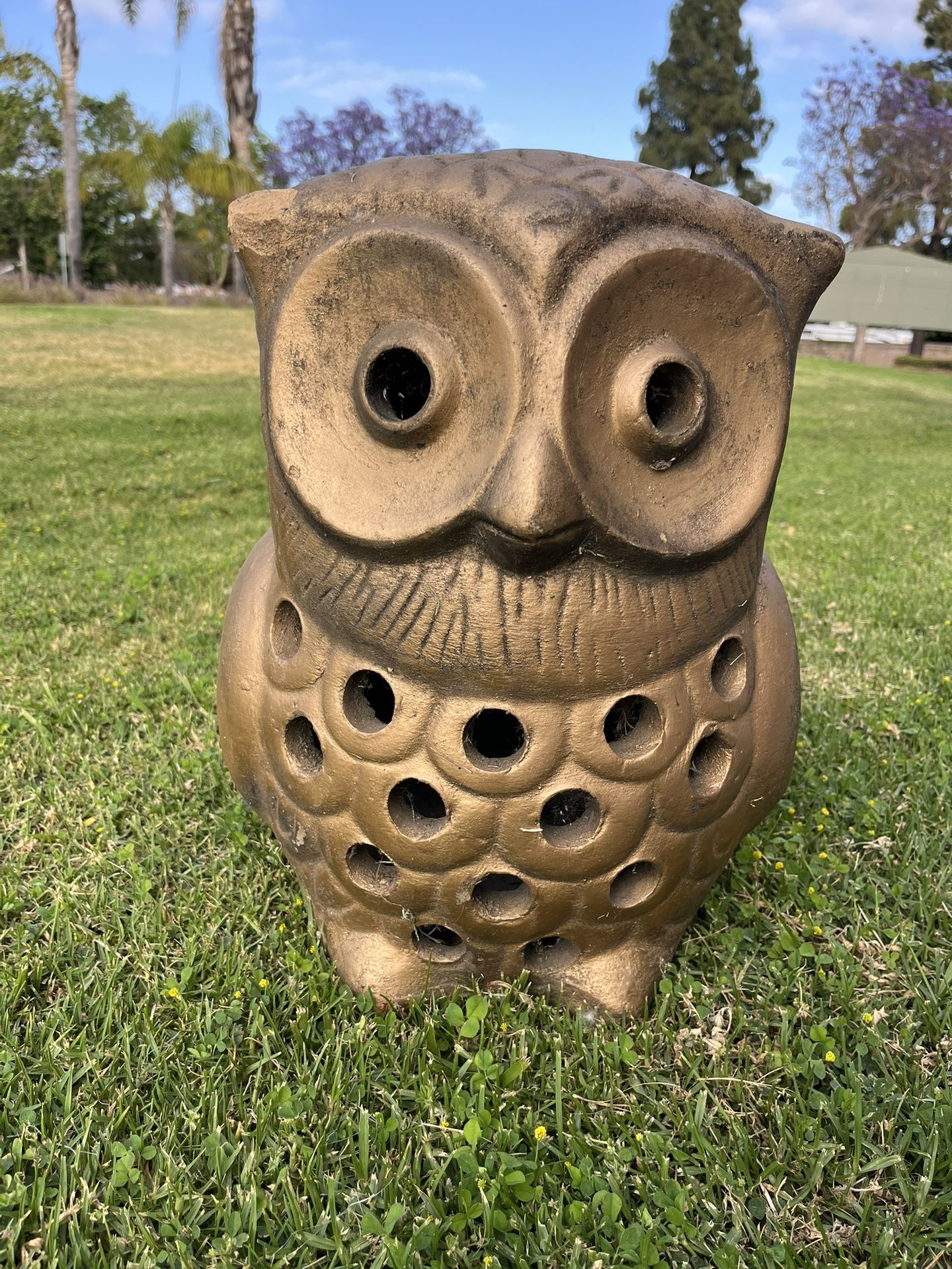Garden Owl Statue/ Planter