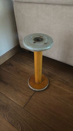 Vintage Industrial Wooden Spool