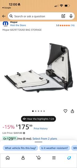 Jeep Freedom Panel bag