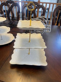 3 tiered serving tray