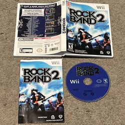 Rock Band 2 Nintendo Wii Complete CIB w/ Manual