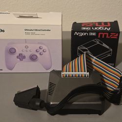 Raspberry Pi4 + RGB-Pi, 8bitdo controller, 500GB M.2 SSD LOADED!