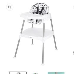EvenFlo 4-in-1 Eat & Grow Convertible High Chair, Polyester