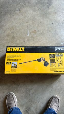 Dewalt 550 pSI power cleaner  great for cleaning windows  ,screens . even your car . bought it and used it once to rinse off the car  takes a 20v 2ah
