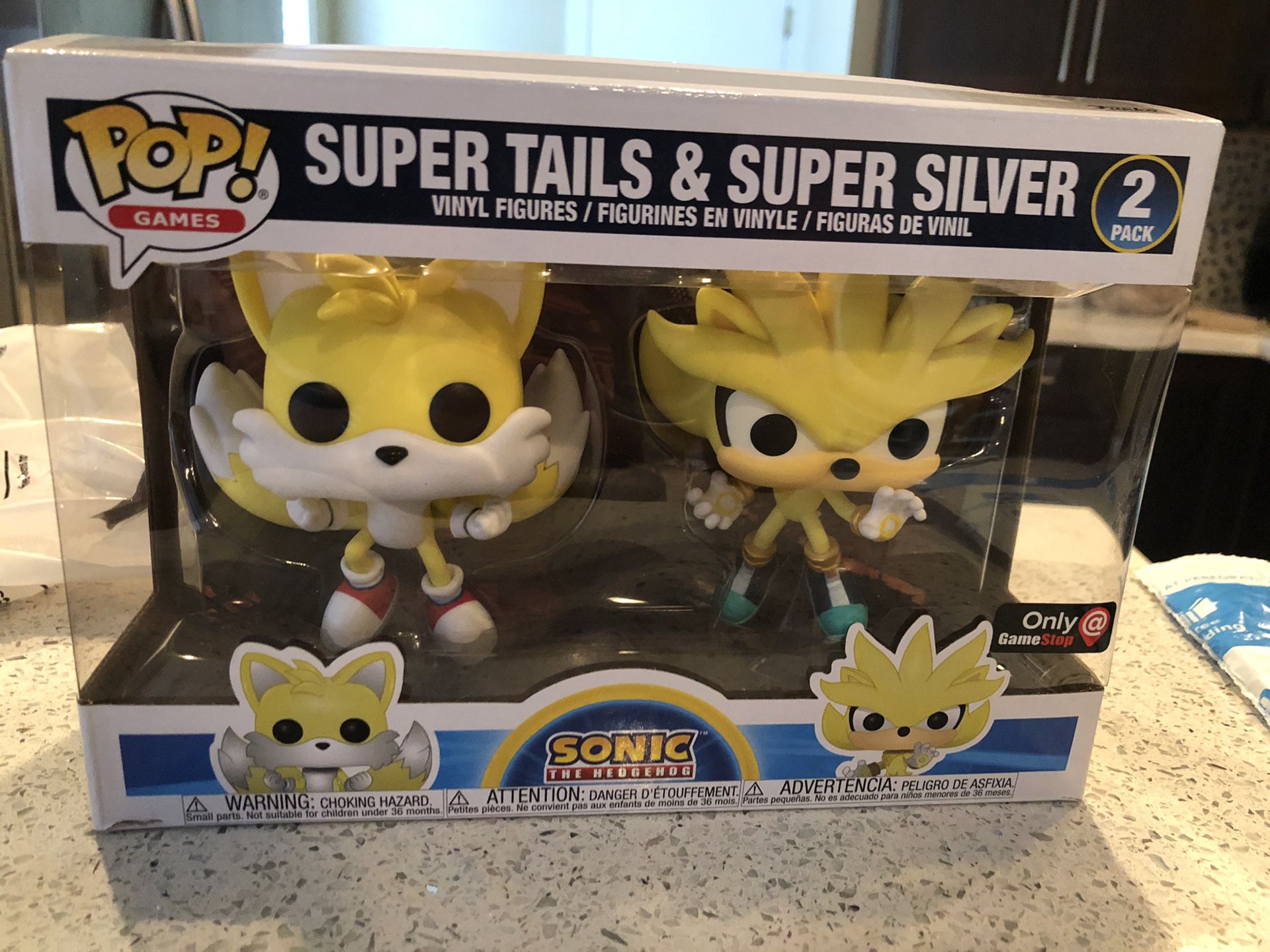 Pop! Games: Sonic Super Tails and Super Silver Exclusive Two-Pack