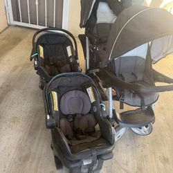 Double Stroller Sit N Play