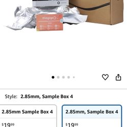 Polymaker Sample Box 4: 2.85mm PC Filament Samples - Clear, Tough, FR, ABS, PBT in Random Colors, 5x50g - Compatible with 2.85mm 3D Printers