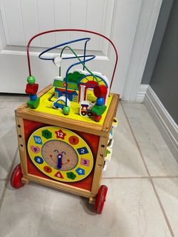Wooden Activity Cube Walker Toy