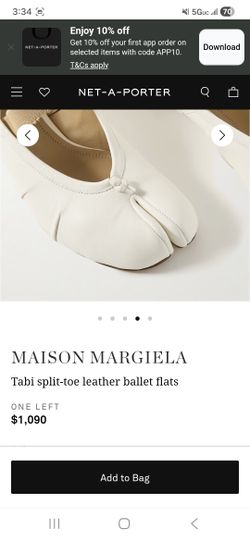 Maison Margiela Tabi split-toe leather ballet flats