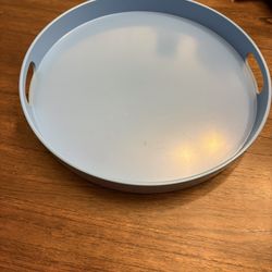 Blue Melamine Serving Tray 