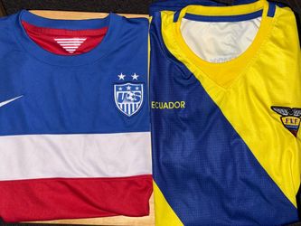 Nike 2014 Team Jersey USA Rocket Bomb Pop Soccer & Ecuador National Team Home FEF Marathon Yellow Jersey