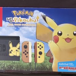 Nintendo Switch HAC-001 Let's Go! Pikachu US Edition Pokemon Pokémon 