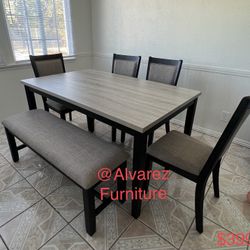 Dining Table Set With Bench 