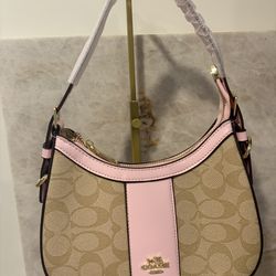 Pink & brown purse