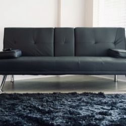 Black  Couch/Sofa Bed