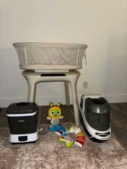 HUGE Baby Bundle ( Bassinet, Toys, Bottle Washer & Sterilizer )